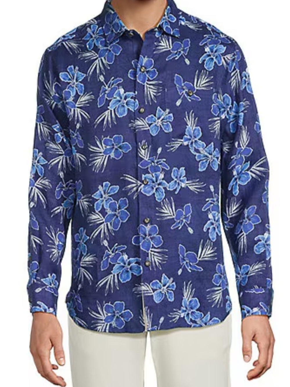 Tommy Bahama Hibiscus Oasis Long-Sleeve Linen Shirt
